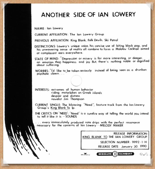 Another Side Of Ian Lowery